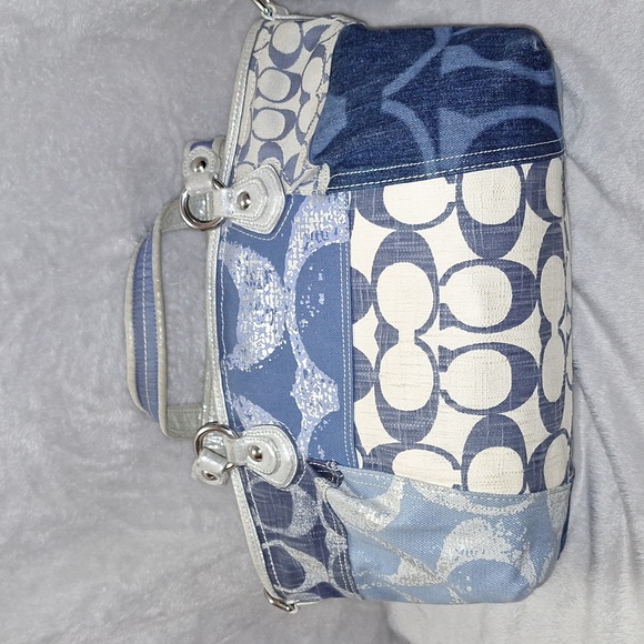 Coach Poppy Denim Patchwork Rocker - Picture 5 of 15